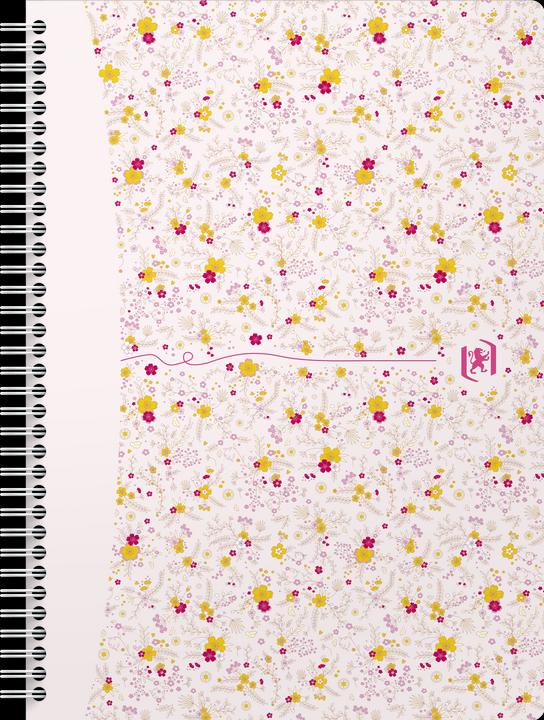 Produktbild Oxford FORME FLORAL - Spiralbuch (B5, Kariert, Harter Einband)