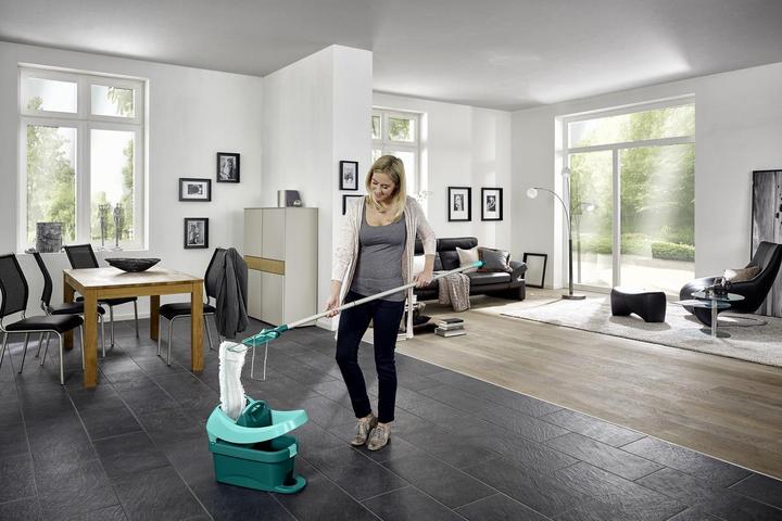 Produktbild Leifheit Set Wischtuchpresse Profi XL mit Rollen und Bodenwischer (1 Stk.)