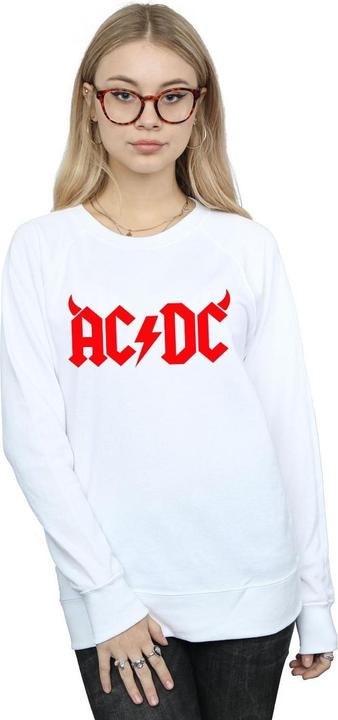 Actual product image AC/DC Womens/Ladies Horns Logo Sweatshirt (M)