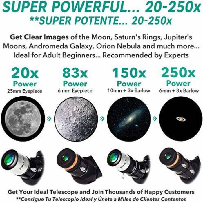 Immagine prodotto Slokey Discover The World Astronomatisches Teleskop für Anfänger