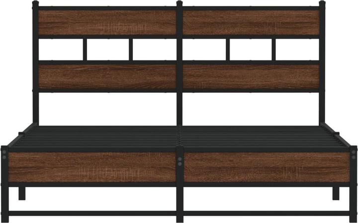 Actual product image VidaXL Metal bed Bed slatted frame double bed Bed frame without mattress 140x200cm (140 x 200)