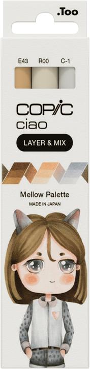 Image du produit Copic CIAO - Marqueurs (C-1 Cool Gray No.1, E43 Dull Ivory, R00 Blanc rosé, 6 mm, 3 x)