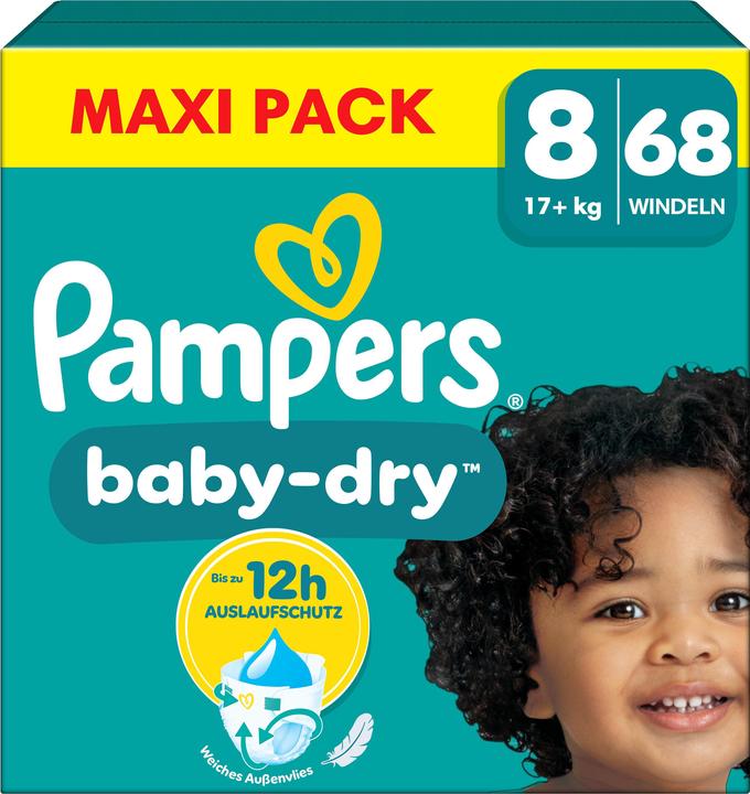 Immagine prodotto Pampers Baby-Dry (Dimensione 8, Box mezzo mese, 68 Pezzo/i)