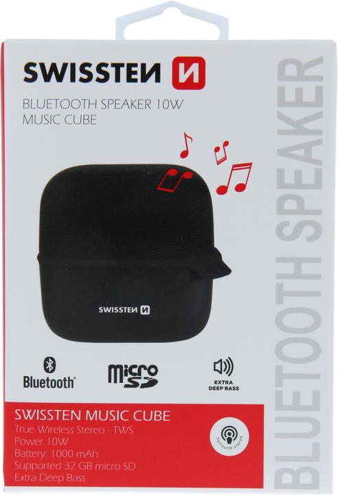 Actual product image Swissten Music Cube Bluetooth Speaker (5 h, Rechargeable battery operated)