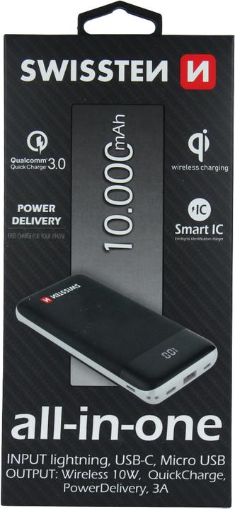 Image du produit Swissten All-In-One (10000 mAh, 10 W, 18 Wh)