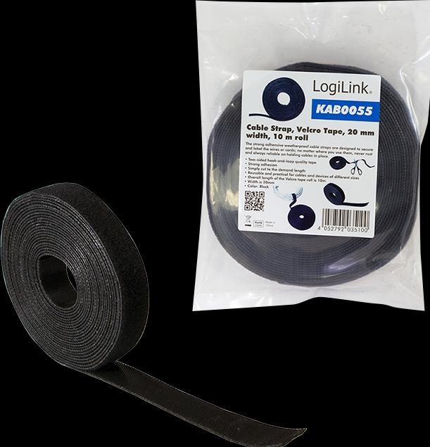 Immagine prodotto LogiLink Rotolo di nastro adesivo in velcro (20 mm)