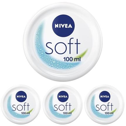 Beiersdorf Nivea soft Creme Erfrischende Feuchtigkeitscr, 100 ml CRE (100 ml, Gesichtswasser)