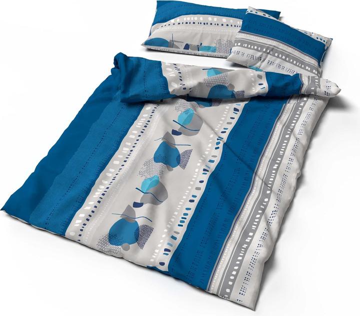 Image du produit Lotus Bettwaren Literie Bambou Tulani bleu (Housse de couette, 200 x 210 cm)