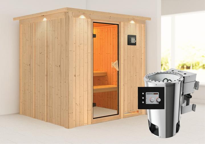 Image du produit Karibu Daria avec une couronne de toit (Plug & Play 3,6 KW - Contrôle externe bio)