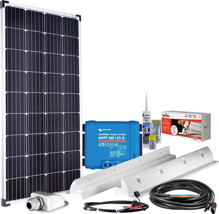 Actual product image Offgridtec mPremium+ XL 150W 12V MPPT Caravan Solar System