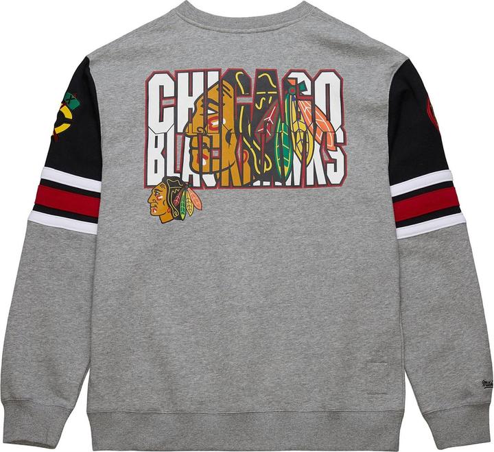Produktbild Mitchell & Ness Fleece 4.0 Pullover Chicago Blackhawks - L (L)