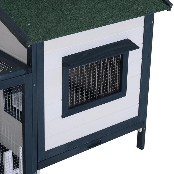 Image du produit PawHut Clapier pour cochons d'Inde avec enclos extérieur