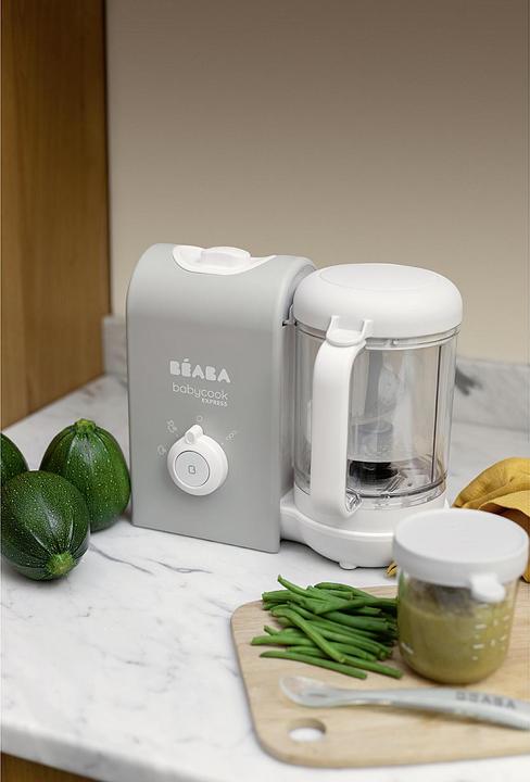 Image du produit Beaba Babycook Express, Préparateur d'aliments pour bébés 4 en 1, cuisson rapide : moins de 15 min, mixage
