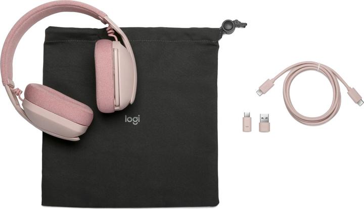 Productafbeelding Logitech ZONE VIBE WIRELESS MS - ROSE,A00167/A00172,MS,MFI - EMEA (20 h, Draadloze)