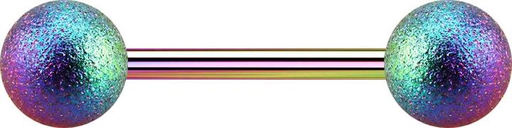 Immagine prodotto Star Piercing Micro bilanciere colorato con due palline maculate (senza ottone, Acciaio chirurgico 316L)