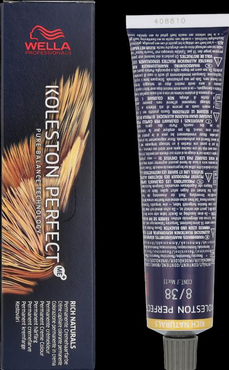 Actual product image Wella Koleston Perfect Me+ (8/38 light blonde gold pearl)