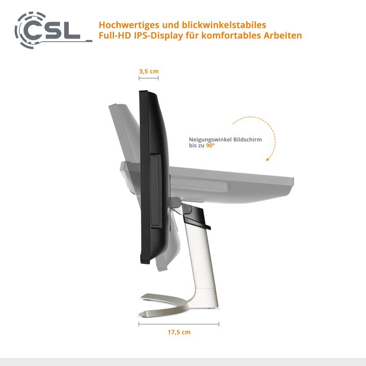 Produktbild CSL AIO Unity U24B-AMD (AMD Ryzen 5 5600G, 16 GB, 1000 GB, AMD Radeon Graphics)