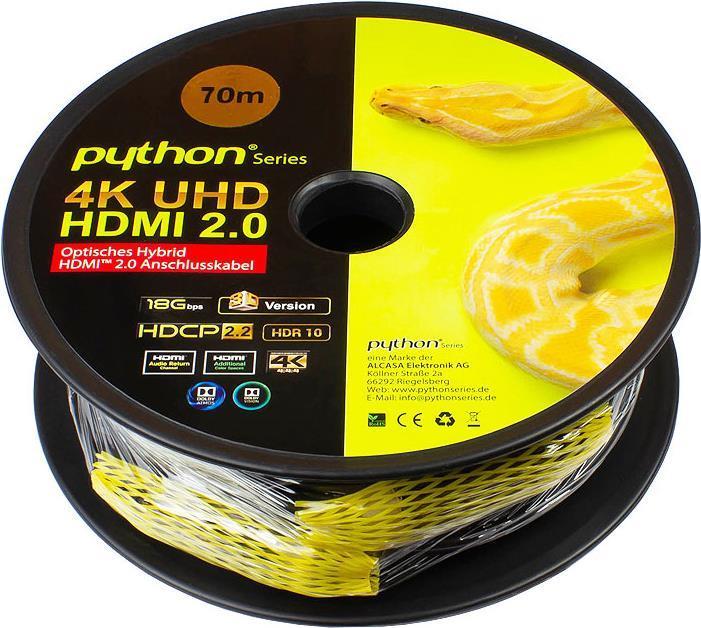 Produktbild Python HDMI (Typ A) — HDMI (Typ A) (70 m, HDMI)