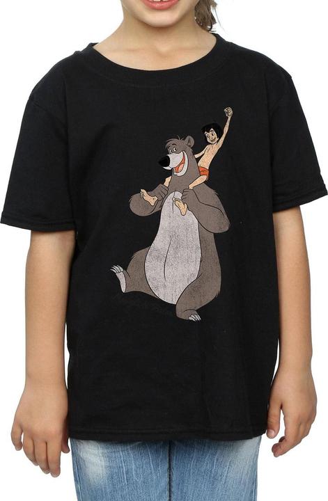 Actual product image Disney Girls Mowgli And Baloo Cotton T-Shirt (128)