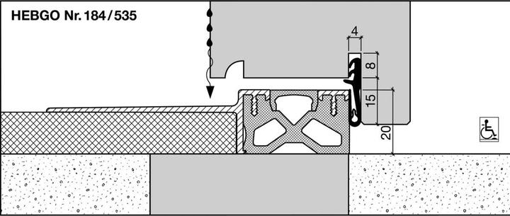 Actual product image Hebgo Threshold profiles 184