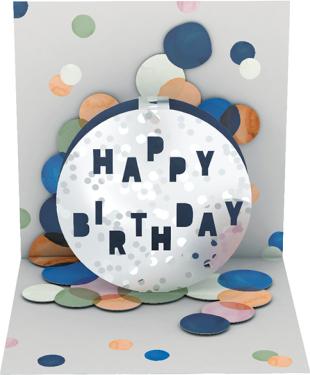 Image du produit Carte pop-up - Joyeux anniversaire Disco (1 pcs)