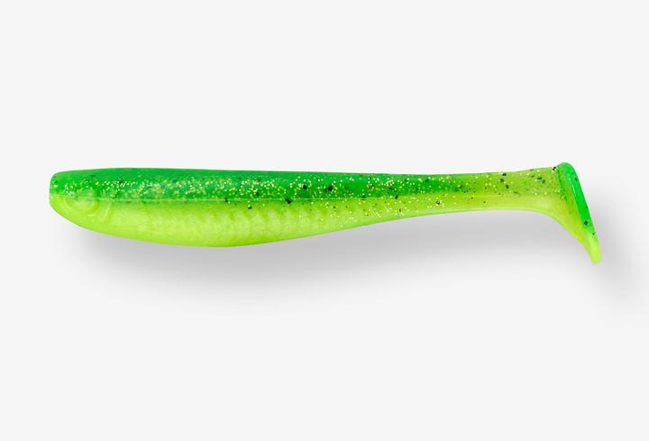 Actual product image Caperlan Gummiköder Yubari Fatshad mit Lockstoff neongrün (15 cm)