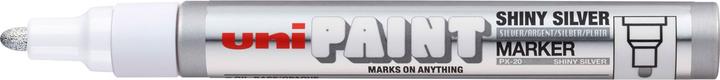 Produktbild Uni-ball Paint Marker 2.2-2.8mm PX-20(L) shiny silber (Silber, 2.80 mm, 1 x)