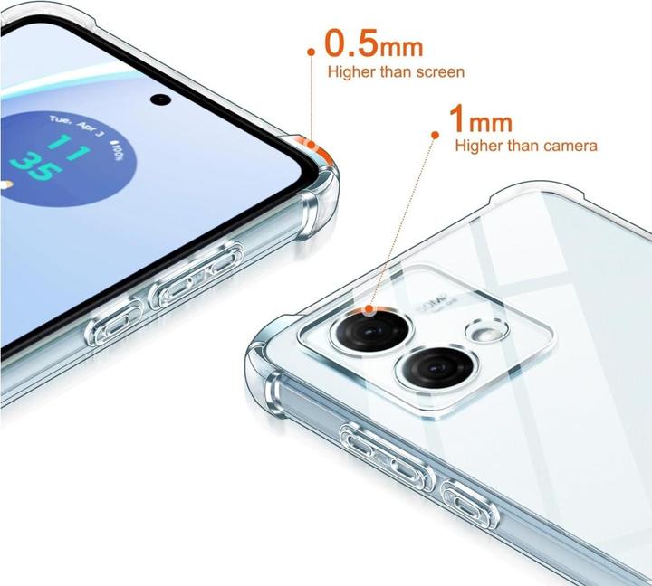 Produktbild Screenguard Motorola Moto G84 5G Hülle Crystal Soft Airbag Bumper (Motorola Moto G84)