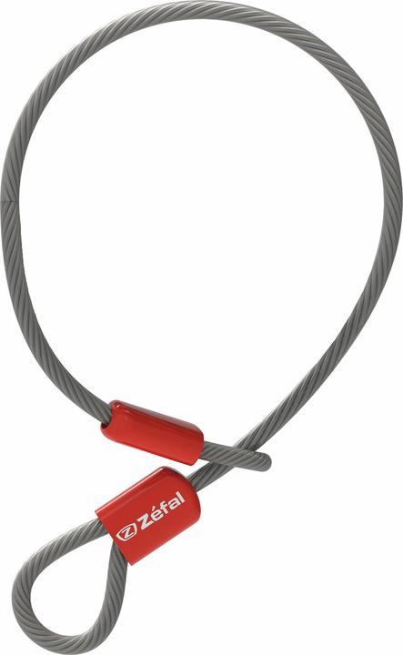 Zefal Schlaufenkabel Stahl geflochten mit Vinylüberzug silber Länge 120cm Ø 10mm
