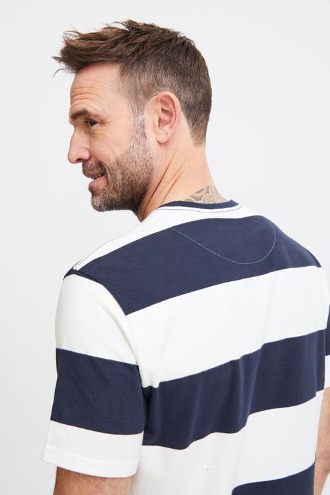 Immagine prodotto FQ1924 FQTom SS t-shirt a righe con stampa logo 21900645 (XL)