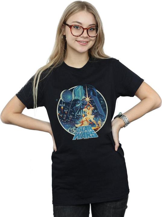 Actual product image Star Wars Womens/Ladies Vintage Victory Cotton Boyfriend T-Shirt (S)