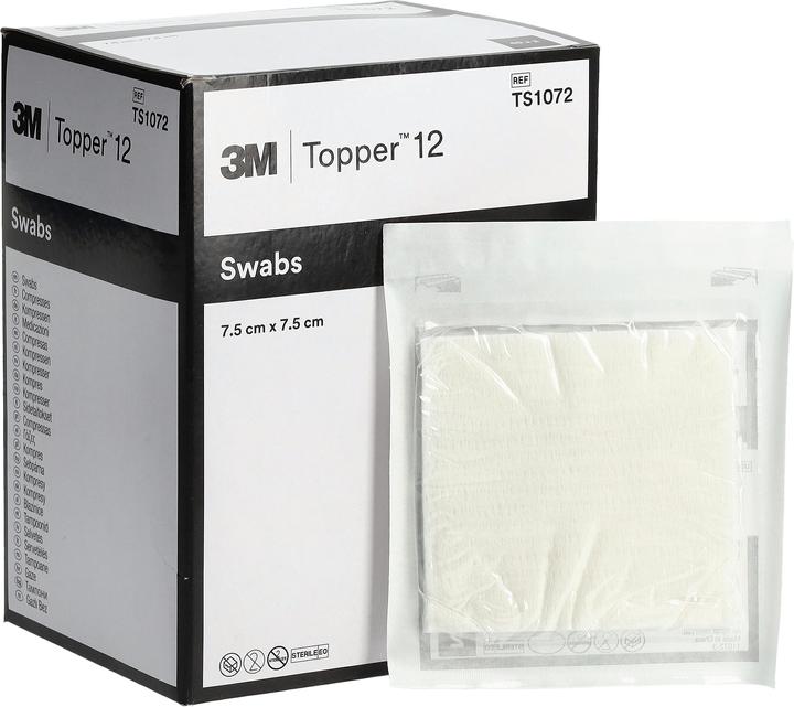Topper 12 NW Kompressen 7.5x7.5cm steril 80 Stk