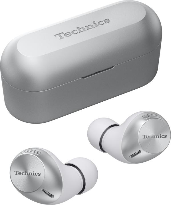 Produktbild Technics EAH-AZ40E-S Kopfhörer & Headset Kabellos im Ohr Calls/Music USB Typ-C Bluetooth Silber (25 h, Kabellos)
