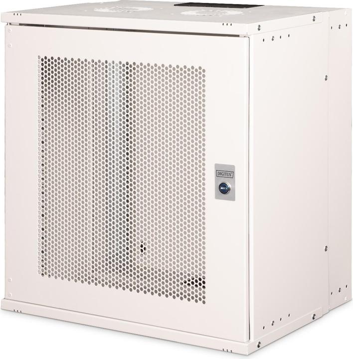 Digitus 19" 12HE Wandgehäuse, SOHO PRO perforierte Tür, 595 x 540 x 400 mm, grau (12 HE, 19 Zoll Rack)
