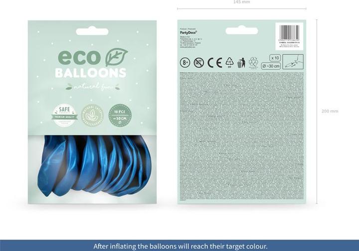 Immagine prodotto Partydeco Eco Palloncini Blu Reale Metallizzato (10 x)