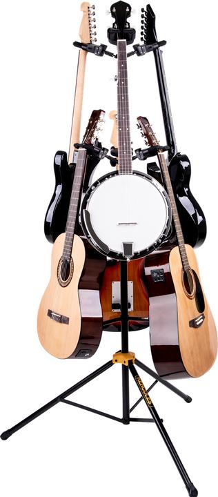 Immagine prodotto Hercules GS526B PLUS, supporto per chitarra a 6 vie (albero per chitarra) (Chitarra, Ukelele, Banjo, Mandolino)