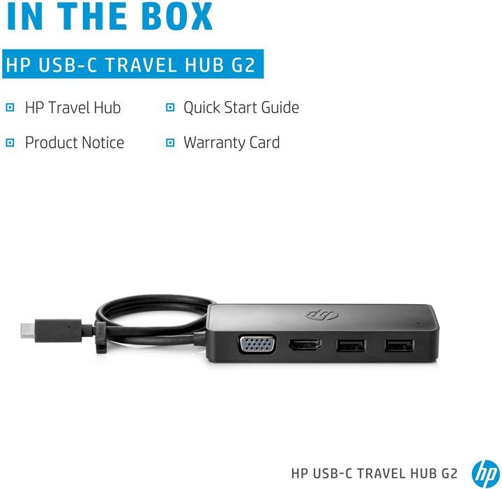 Produktbild HP Travel Hub G2 (USB-C, 1 Ports)