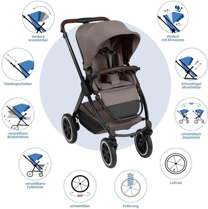 Image du produit ABC Design Kinderwagen 3 in 1 3in1 Kombi-Kinderwagen-Set Samba 2 All in