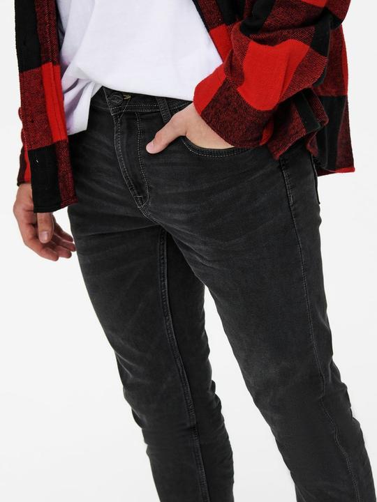Image du produit Only & Sons ONSLoom Jog Black Jeans coupe slim (32)