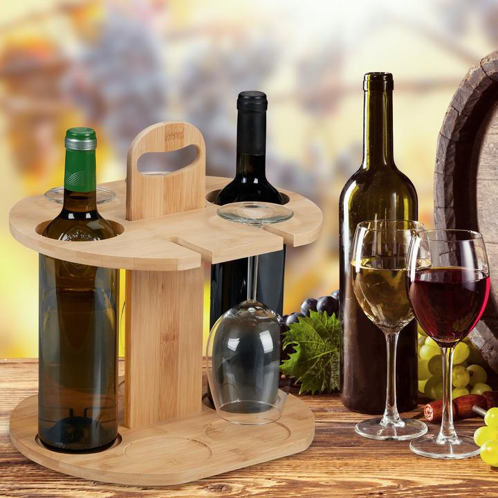 Actual product image Relaxdays Wine butler (30 x 25 x 30.5 cm, 2 Fl.)