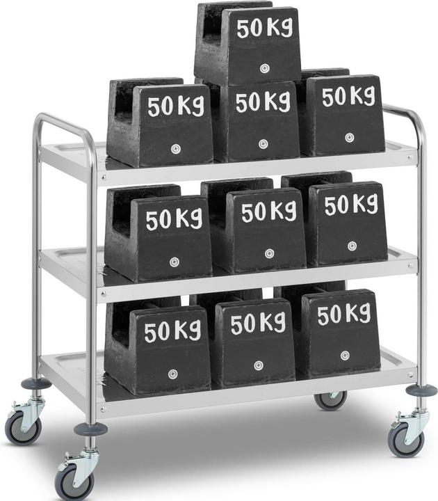 Royal Catering Chariot Panier à Linge à Roulettes RCWW 3