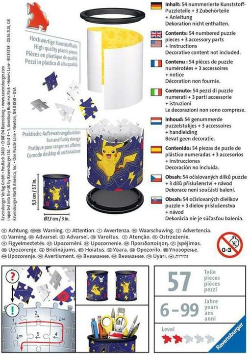 Produktbild Ravensburger 3D - Federmäppchen Pokemon (54 Teile)