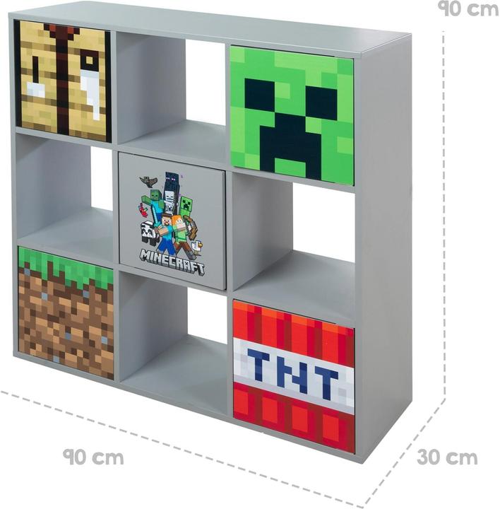 Immagine prodotto Phoenix Scaffale Minecraft 3 x 3 con ante