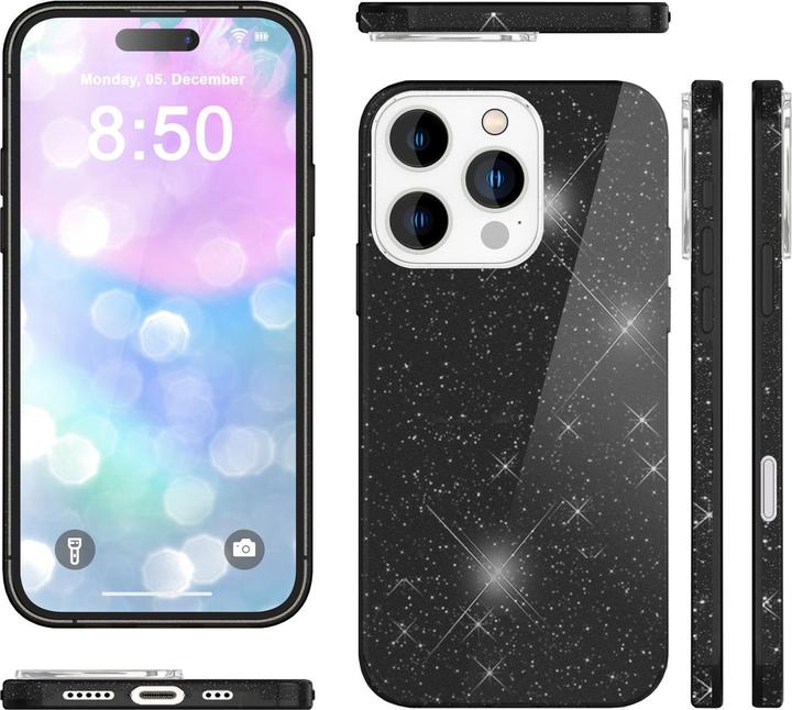 Produktbild Nalia Glitzer Hybrid Hülle (Apple iPhone 16 Pro)