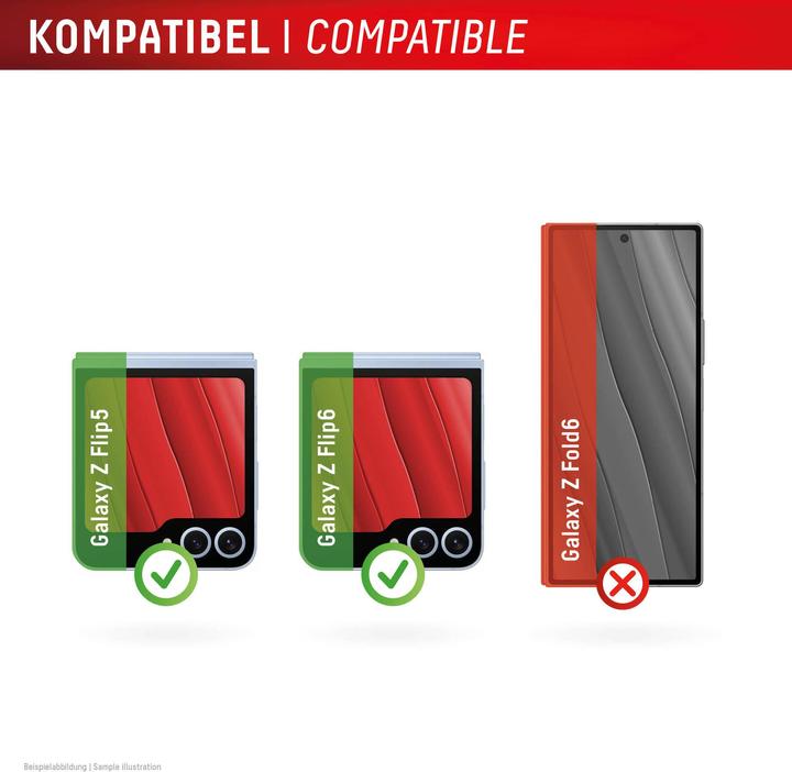 Productafbeelding Displex Smart Glass 2D (1 Stuk, Samsung Galaxy Z Flip5, Samsung Galaxy Z Flip6)