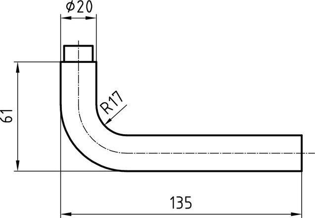 Produktbild Glutz Steckgriff 5057 (Türgriff)
