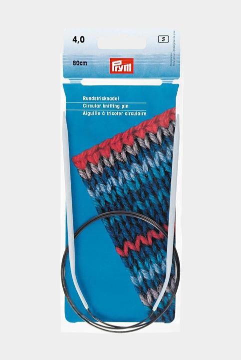 Immagine prodotto Prym Ago circolare per maglieria Ø 4 mm x 80 cm, alluminio, grigio