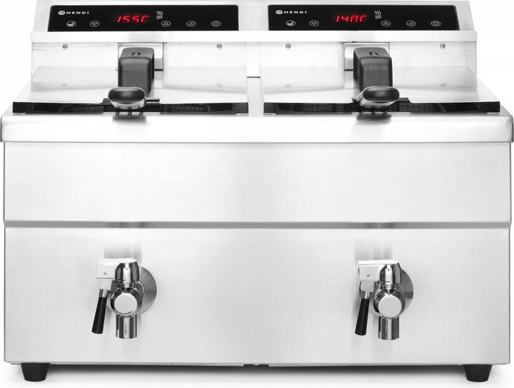 Actual product image Hendi Induction Fryer Kitchenline 2X8L