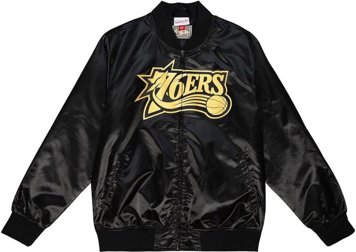 Actual product image Mitchell & Ness M&N Big Face 4.0 Satin Jacket - NBA Philadelphia 76ers - L (L)