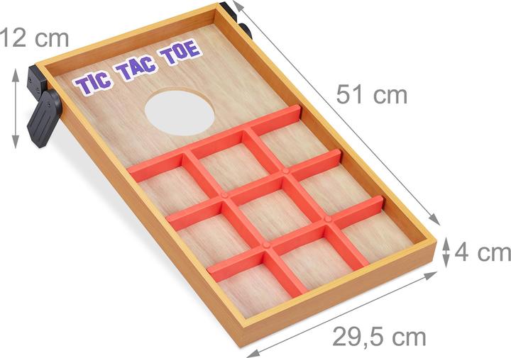 Actual product image Relaxdays 2 in 1 Cornhole & Tic Tac Toe Game